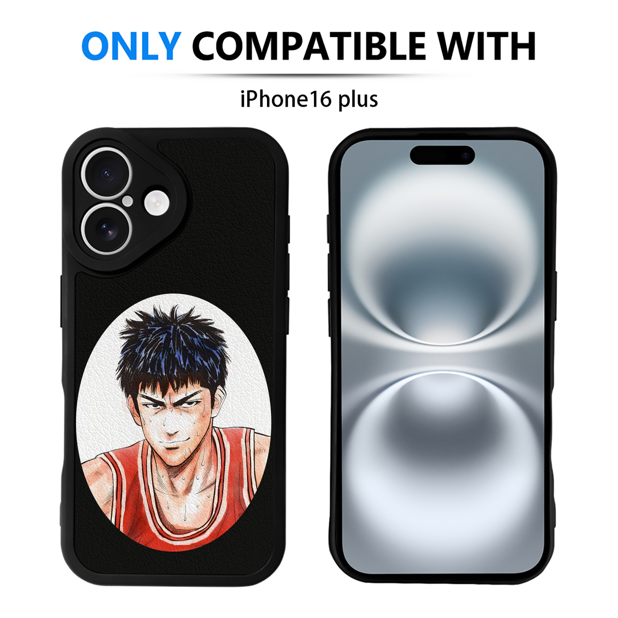 （画像用） SLAM DUNK／スラムダンク 【iPhone 16シリーズ対応】シリコンスマホケース（レザー調） 材質：シリコン